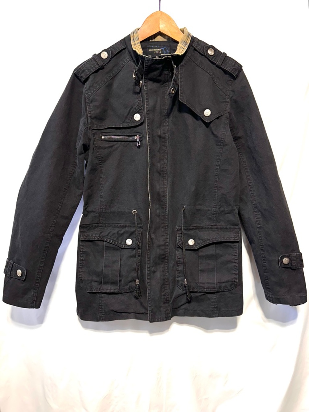Y.G. BULUO Military Utility Jacket Streetwear Moto Grunge Core